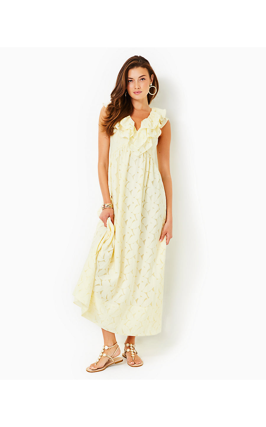 RITAMARIE MAXI DRESS - YELLOW FLORA FAILLE