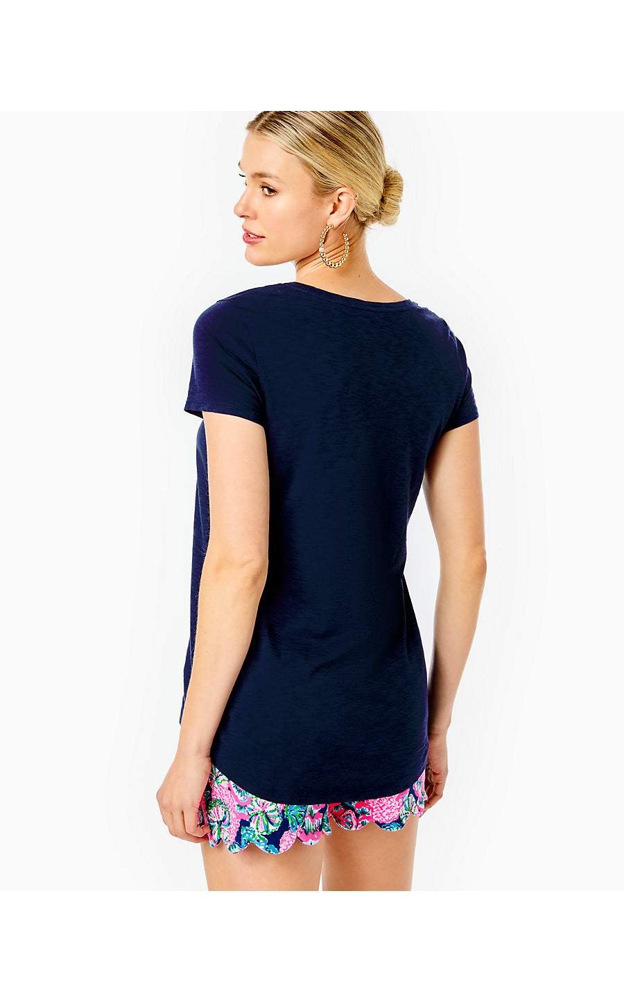 ETTA SCOOP-NECK - TRUE NAVY