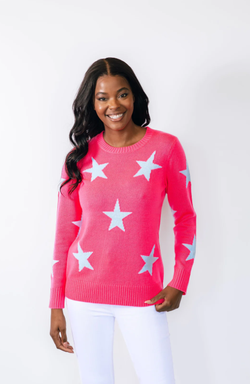 Star Sweater - Hibiscus