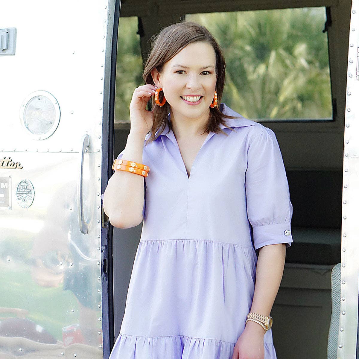 Clemson Resin Logo Hoops