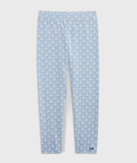 Girls' Everyday Leggings - WP Floral Calm Water