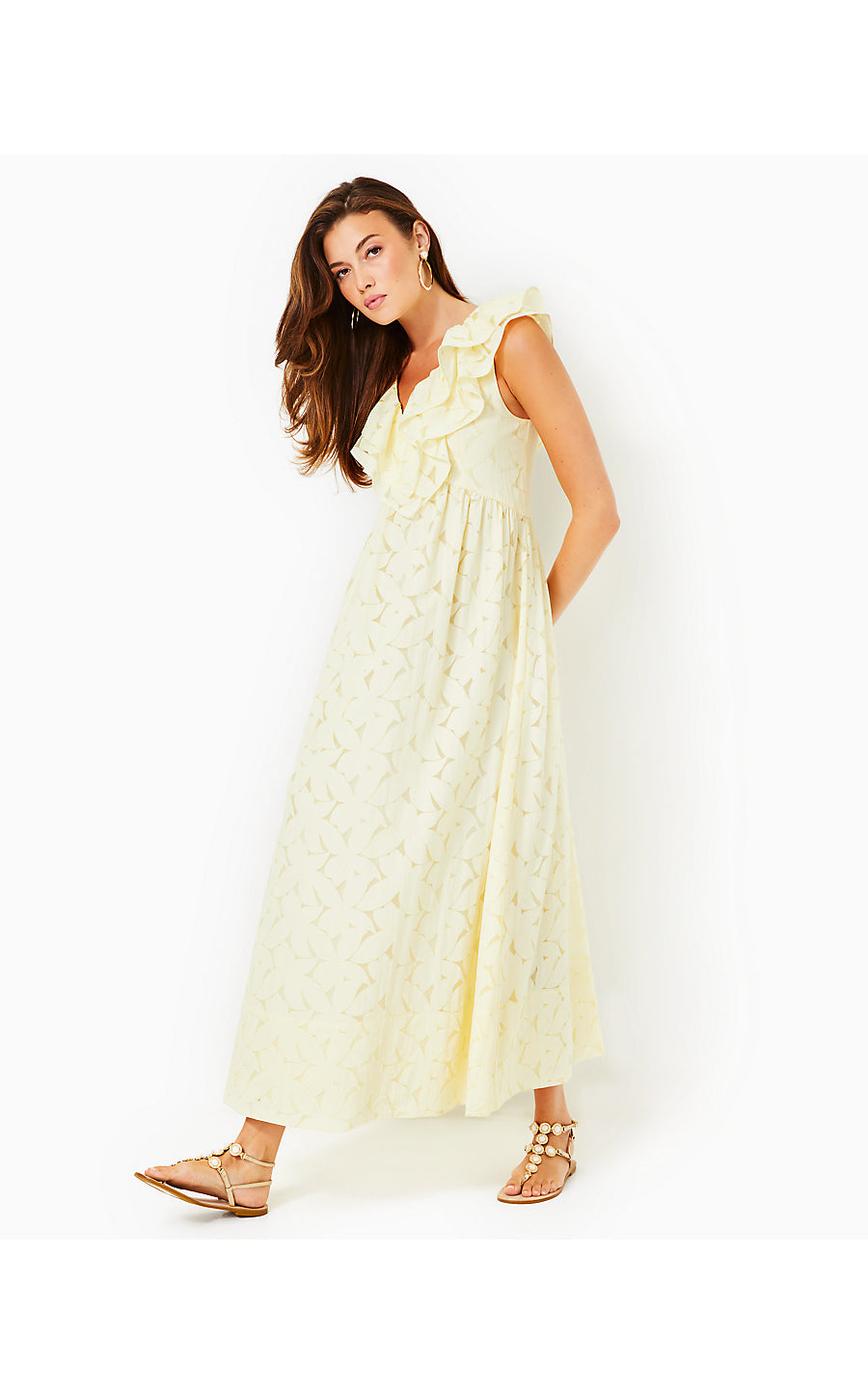 RITAMARIE MAXI DRESS - YELLOW FLORA FAILLE