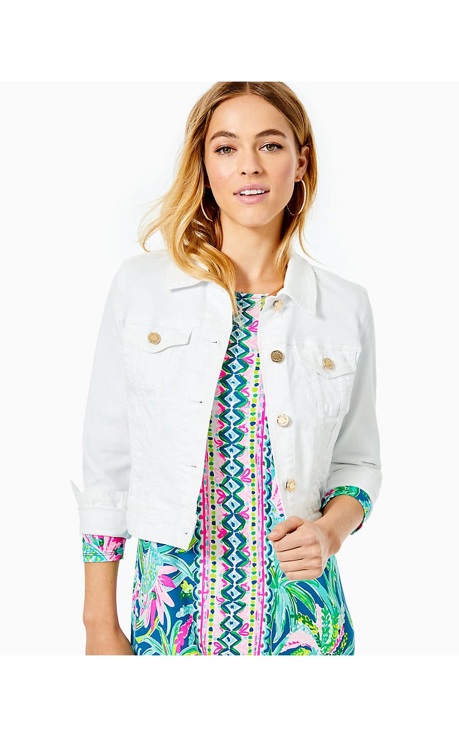 SEASPRAY DENIM JACKET - Resort White