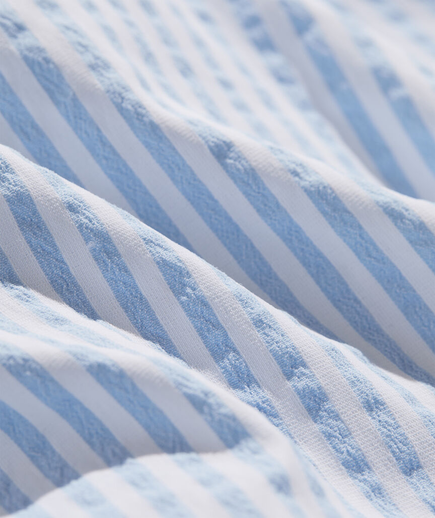 Harbor Shirt Cover-Up - Seersucker-Jake Blue