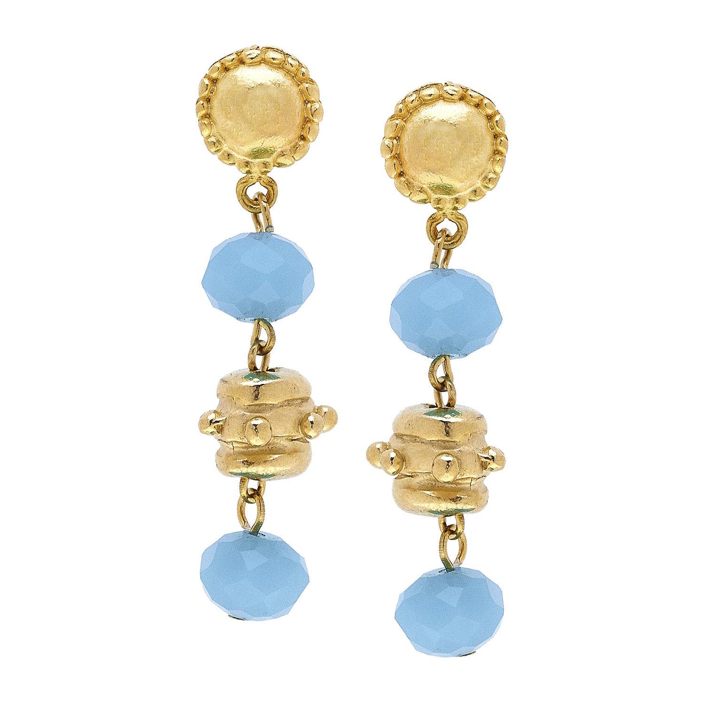 Milly Tier Earrings - AQUA
