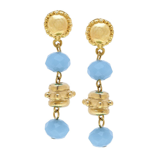 Milly Tier Earrings - AQUA