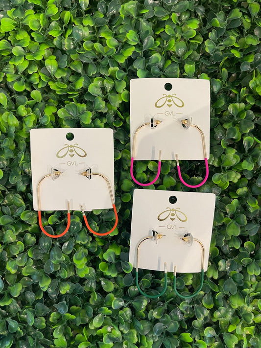HALF COATED OVAL HOOPS