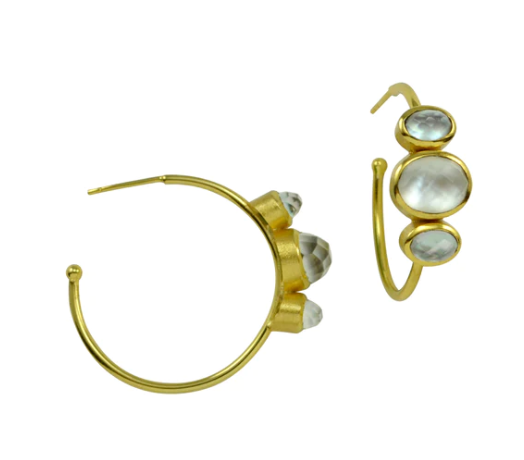 JAFA EARRINGS - MOTHER OF PEARL