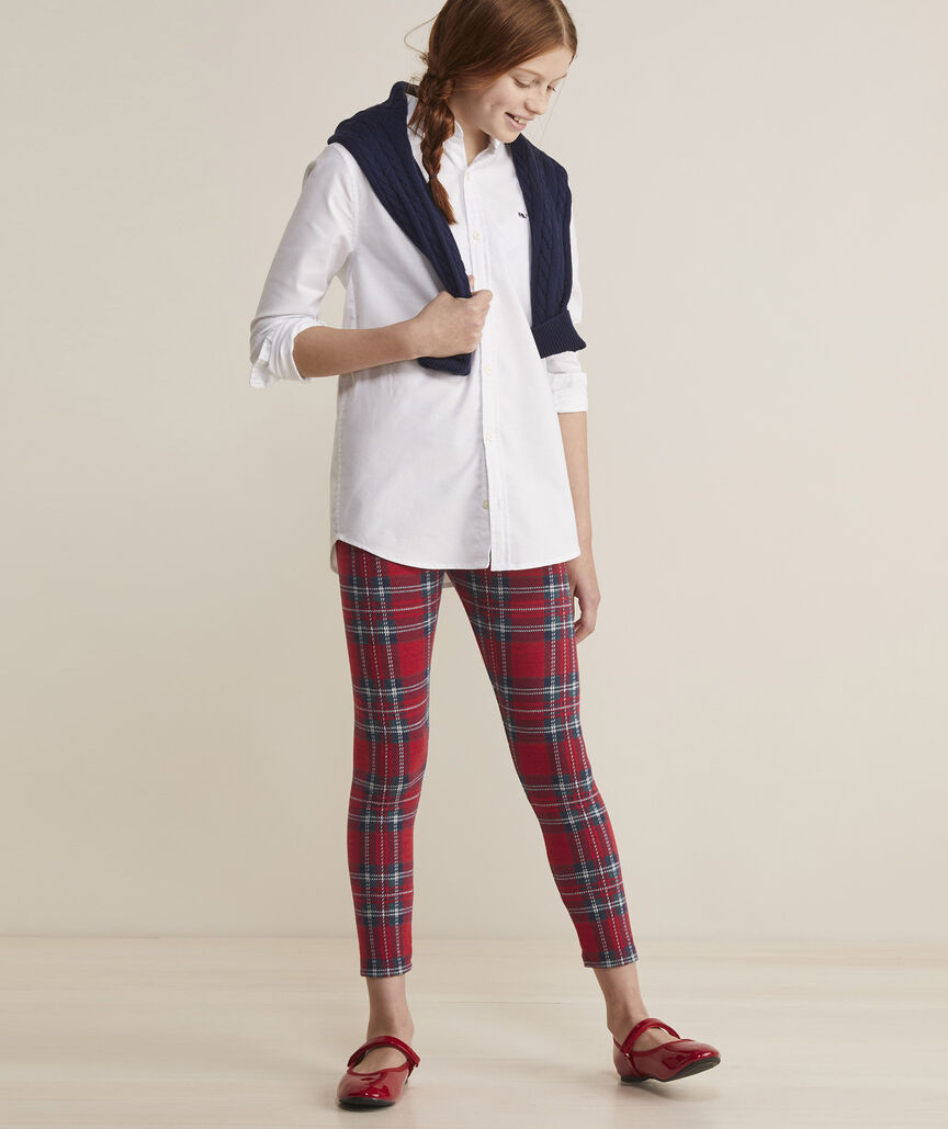 Girls' Cozy Leggings - Royal Stewart Red