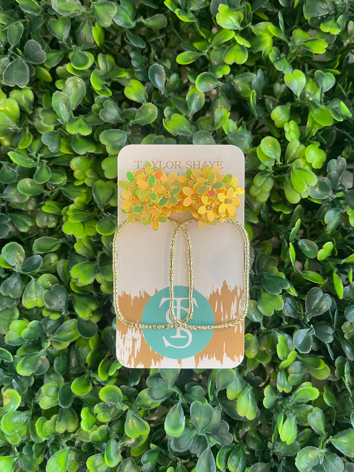 Iridescent Flower Tops - YELLOW