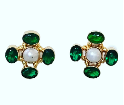 BETHANY EMERALD STUD