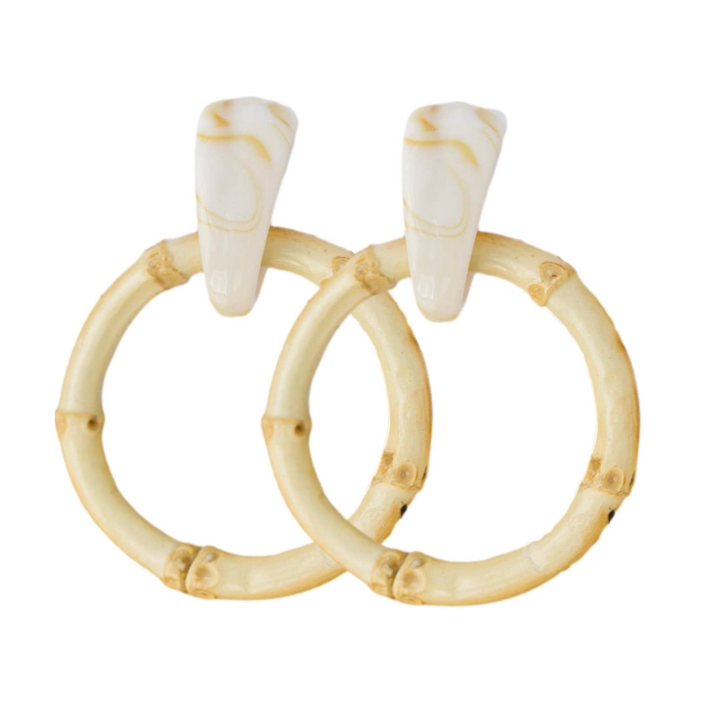 LIGHT BROWN BAMBOO DROPS