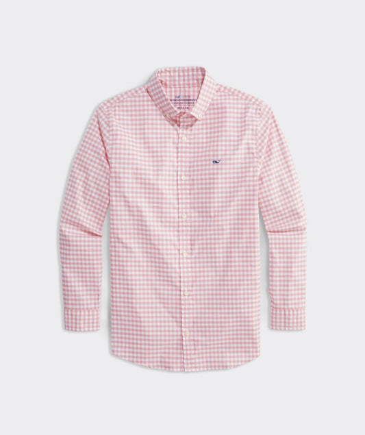 Boys' On-The-Go brrrº Gingham Shirt - Cayman