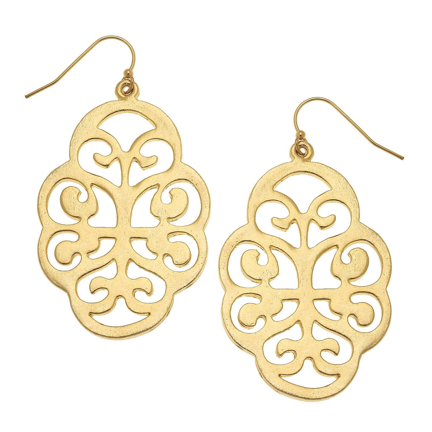Gold Leaf Cut Out Earrings