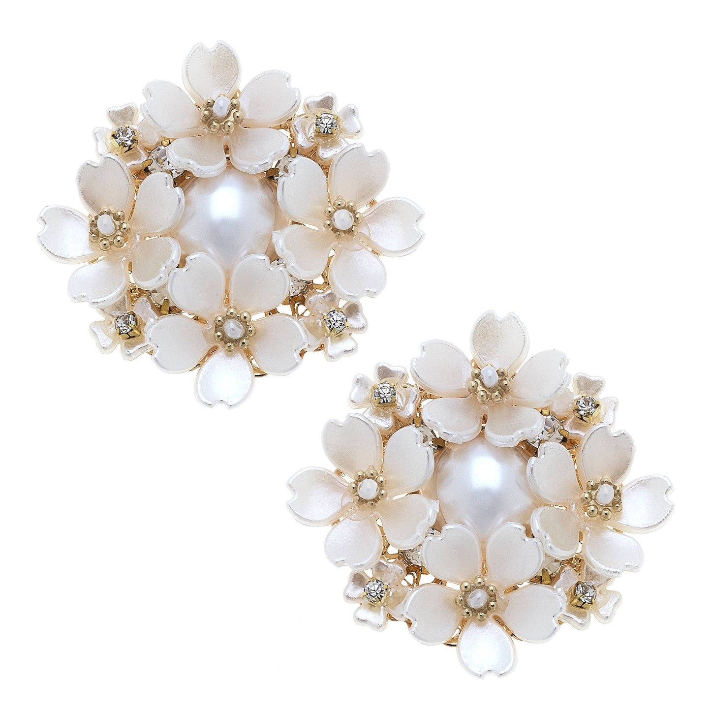 Nora Stud Earrings - Ivory