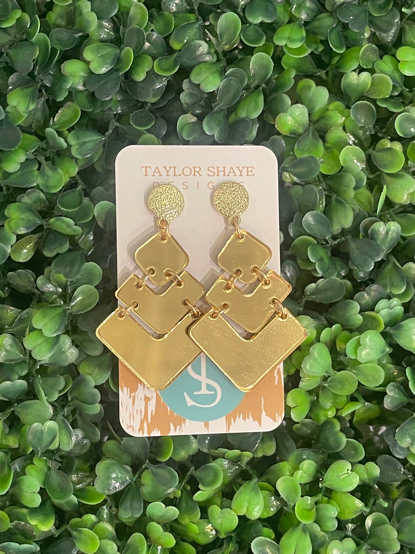 Gold Mirror Isabel Drops