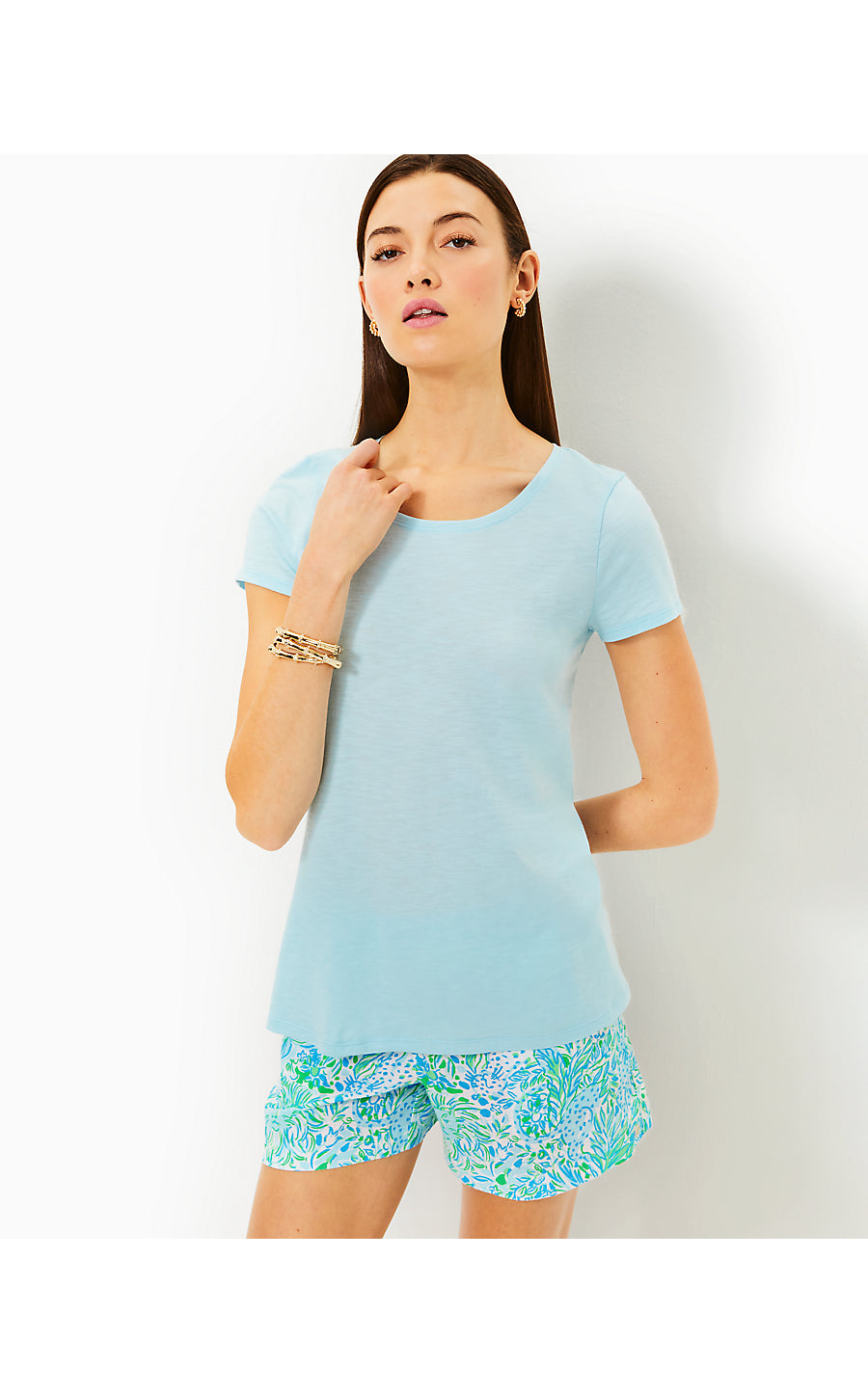 ETTA SCOOP-NECK - HYDRA BLUE