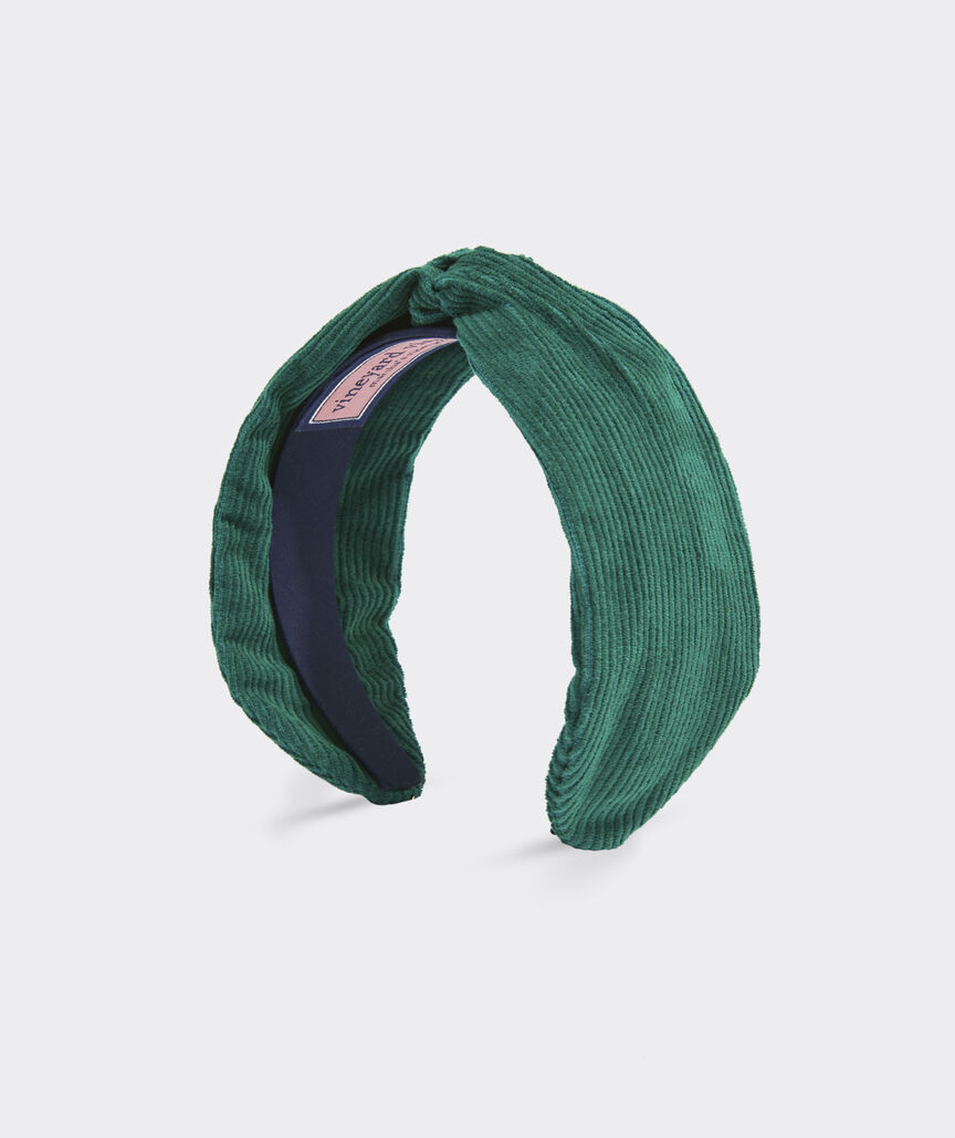 Girls' Corduroy Twist Headband - Turf Green