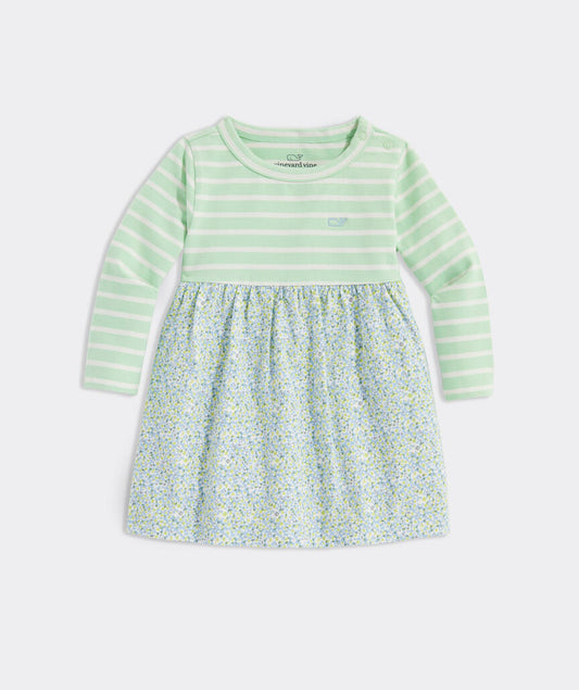 Baby Everyday Bodysuit Dress - Tiny Floral-JakeBlue