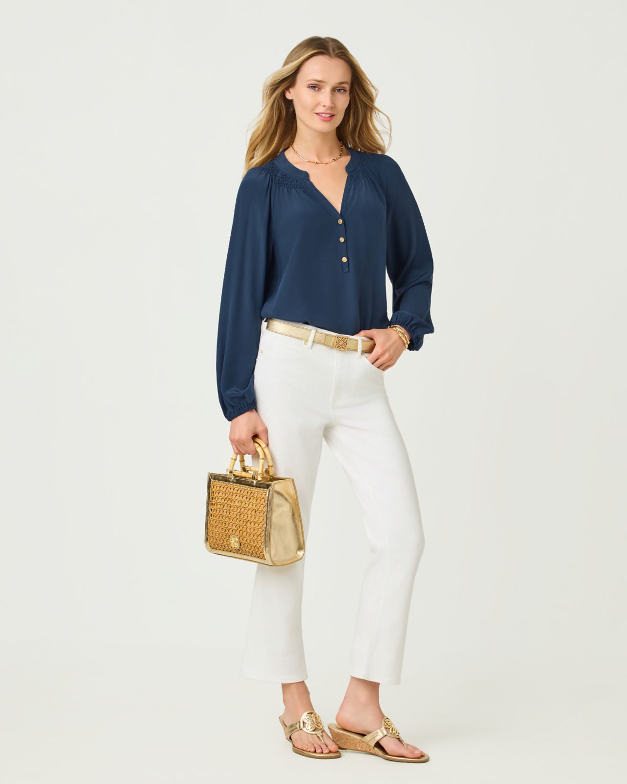 Elsa Top Low Tide Navy