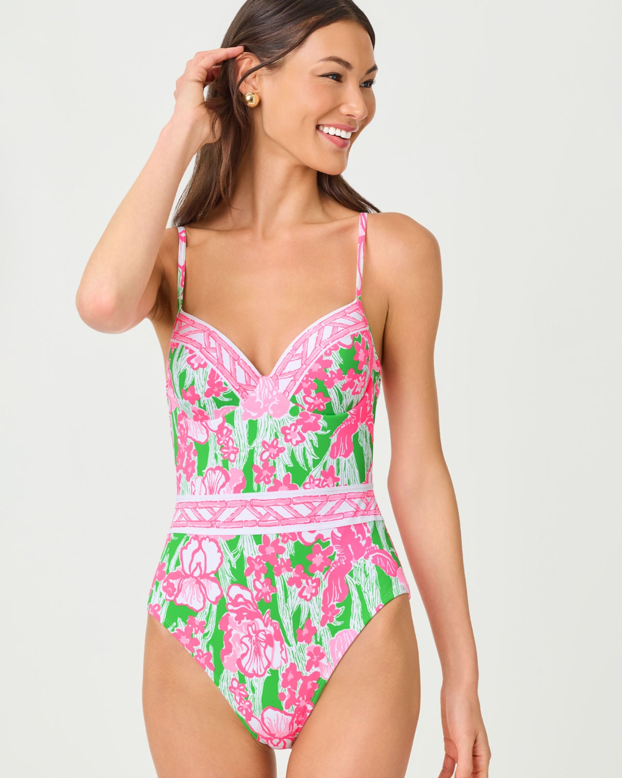 Palma One Piece Swimsuit Putting Green Hannah