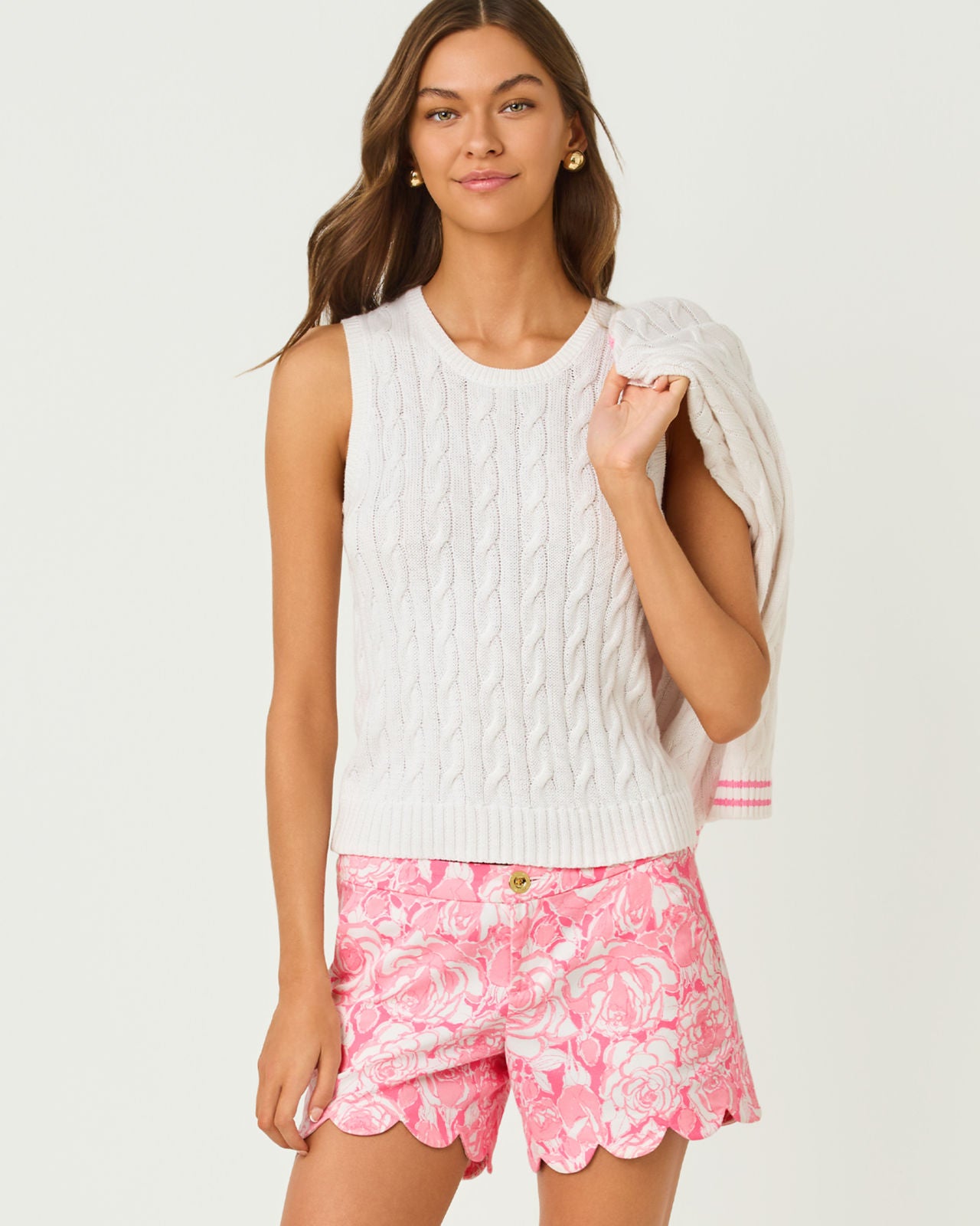 Buttercup Stretch Short Confetti Pink Lil Rosanna