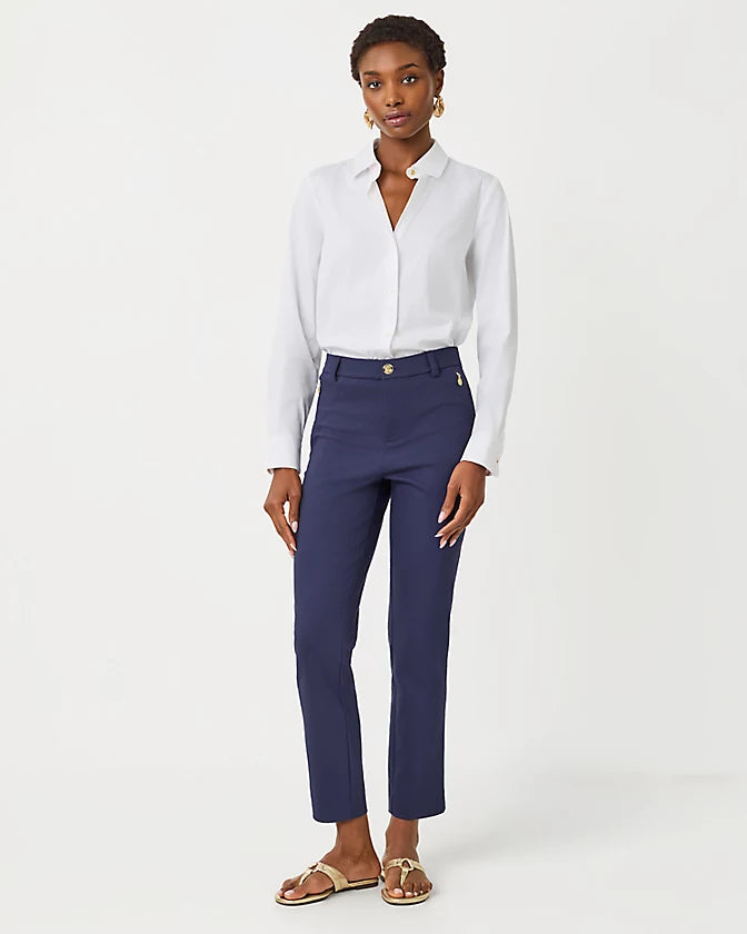 Ana High Rise Pant - True Navy