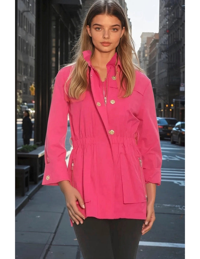 Anna Rain Jacket - Hot Pink