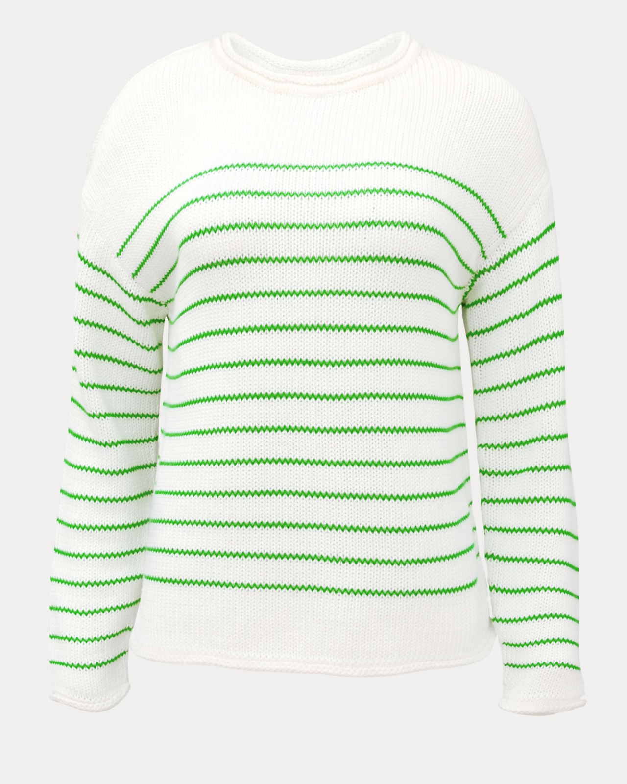Lotan Sweater Putting Green Tidepool Stripe
