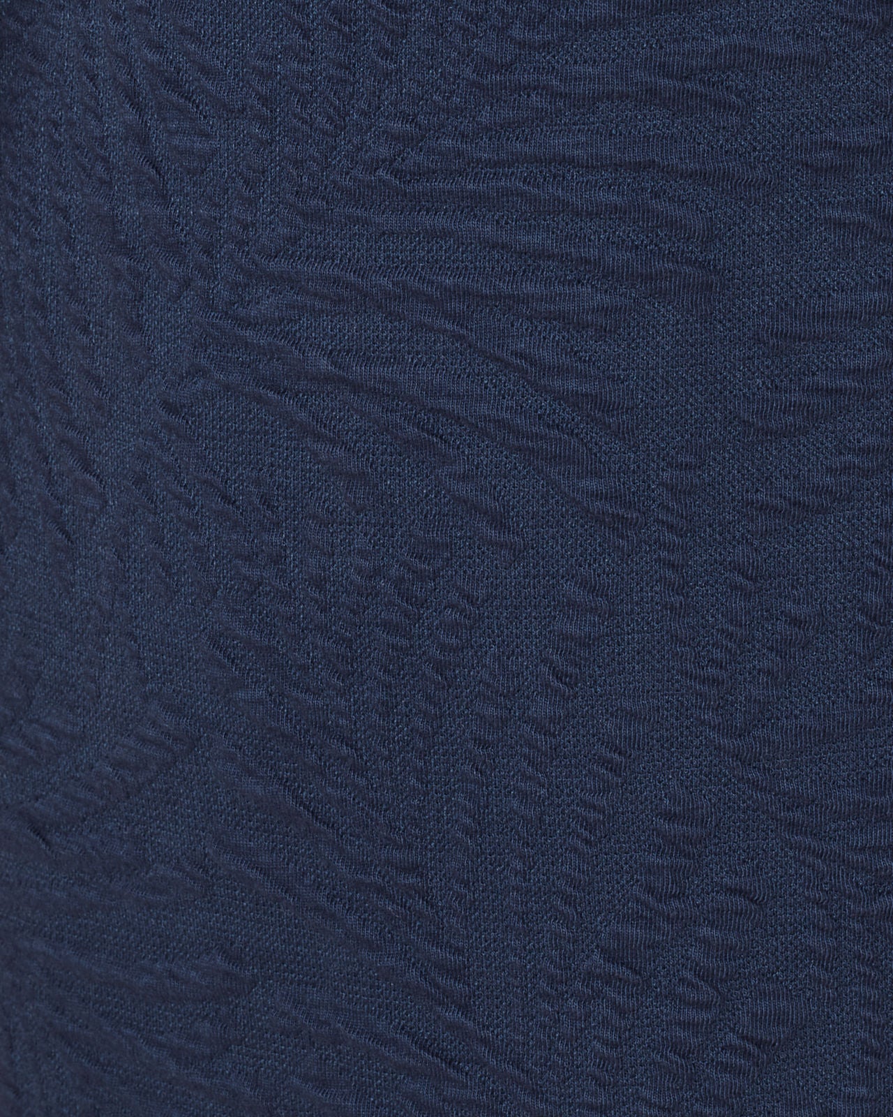 Elsey Shift Dress  Low Tide Navy Leafy Knit Pucker Jacquard