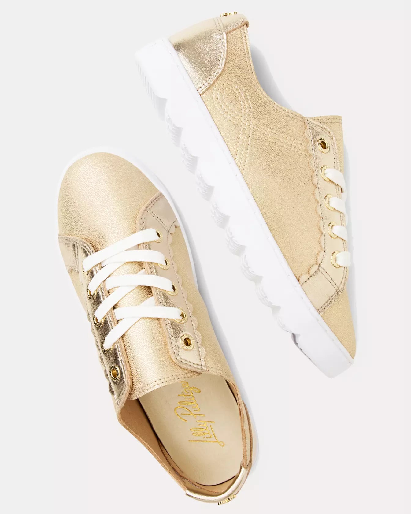 The Lilly Sneaker-Gold Metalic