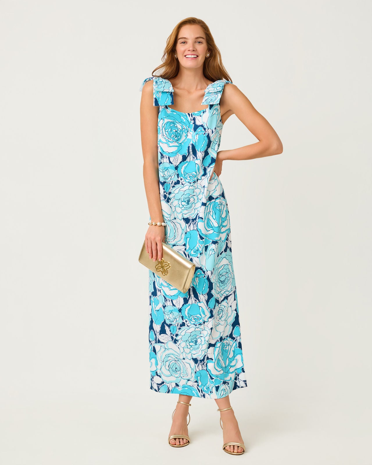 Bernice Maxi Dressss Capri Blue Rosanna