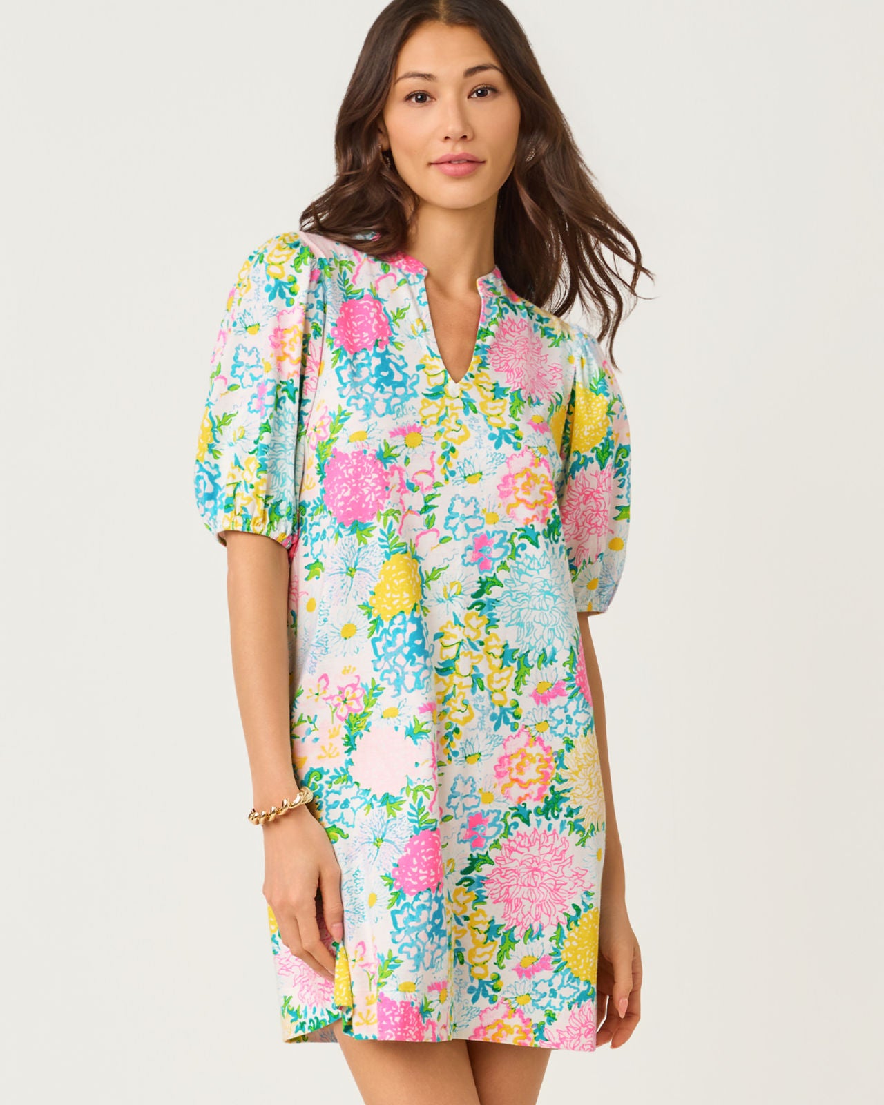 Carey Dress Multi Lilly Garden