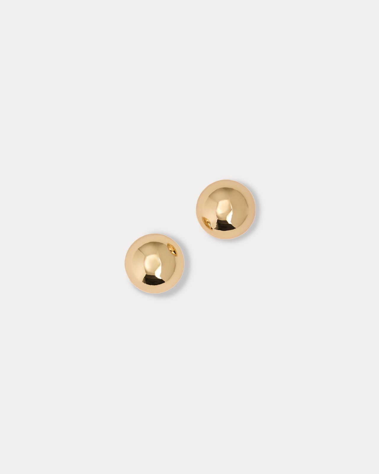 Etta Stud Earrings Gold Metallic