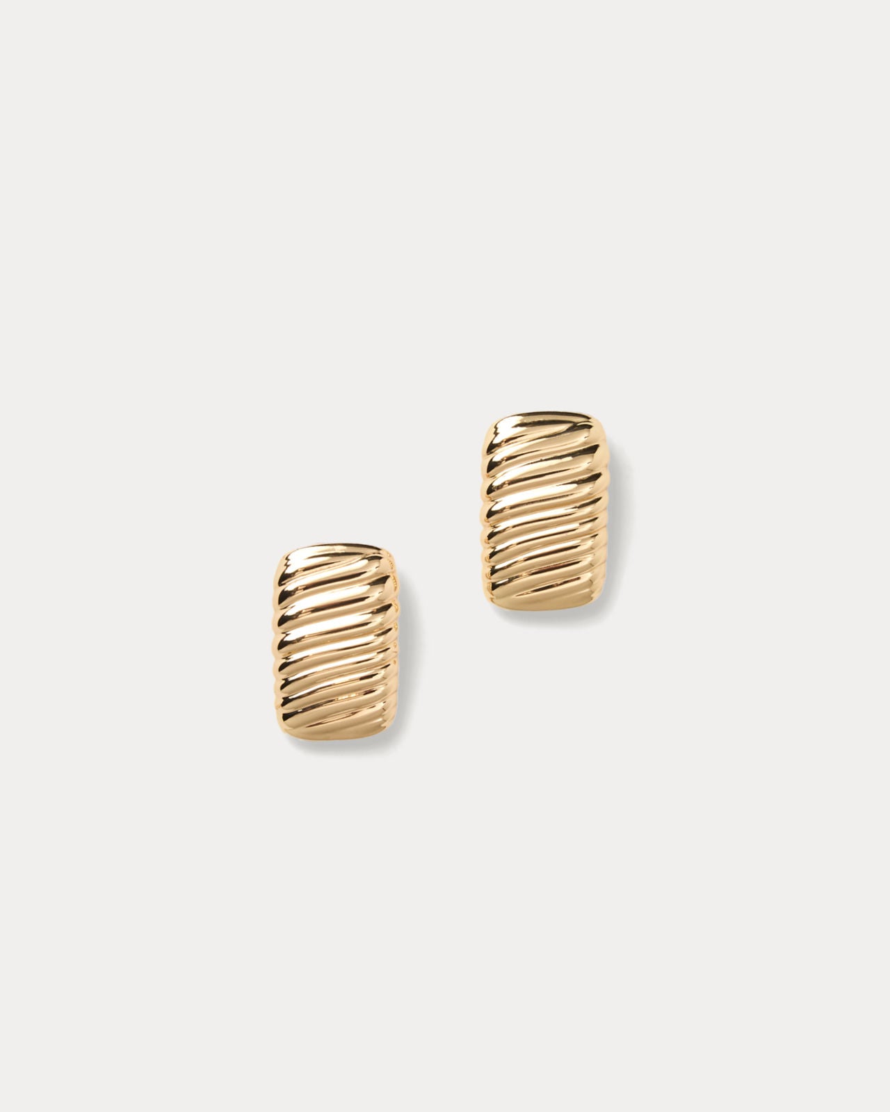 Viney Liney Earrings Gold Metallic