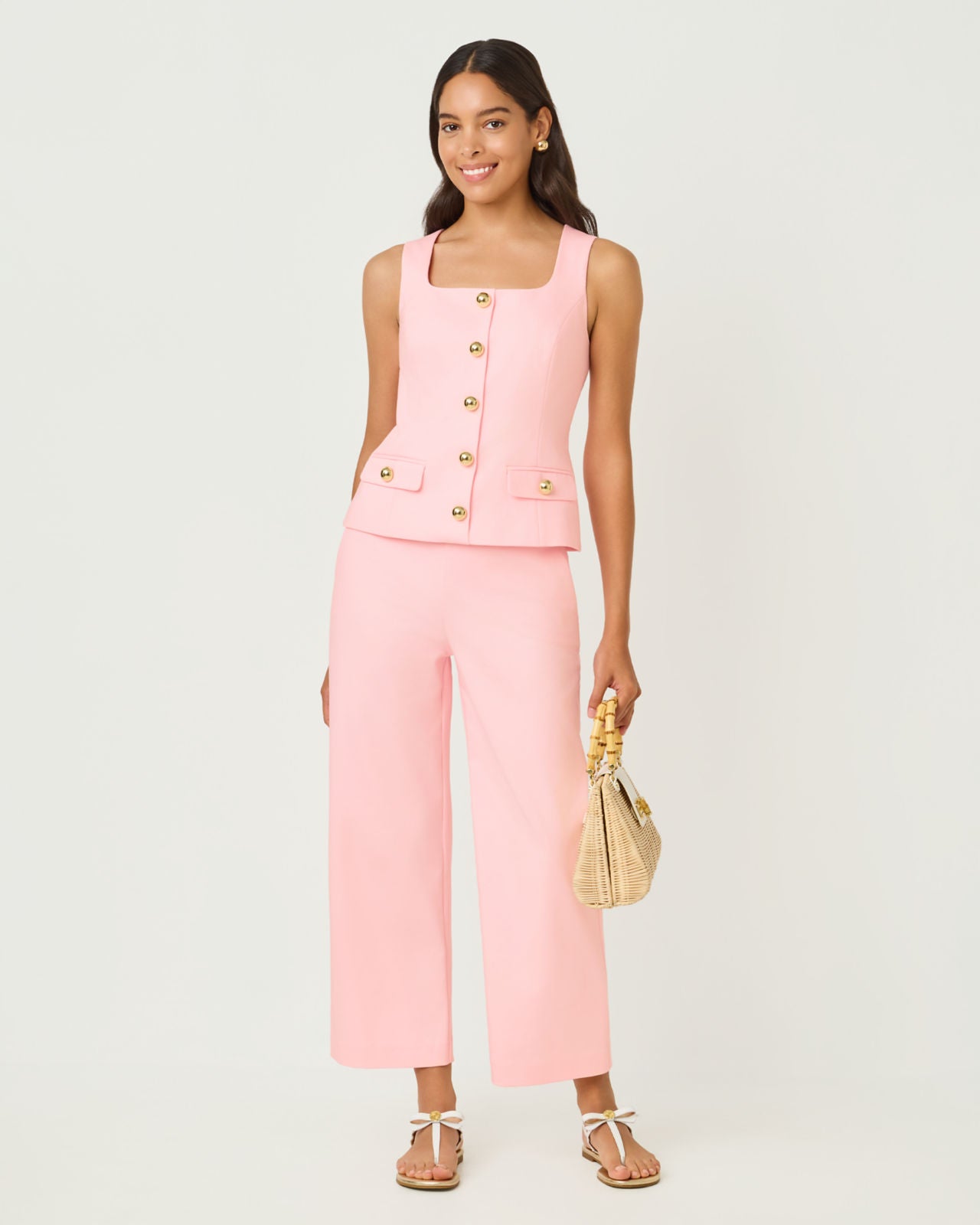Sarissa Crop Pant Pink Muse