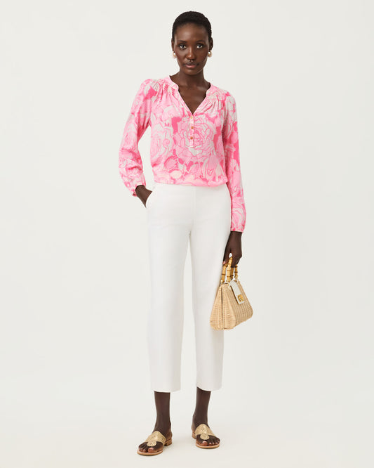 Sarissa Crop Pant Resort White