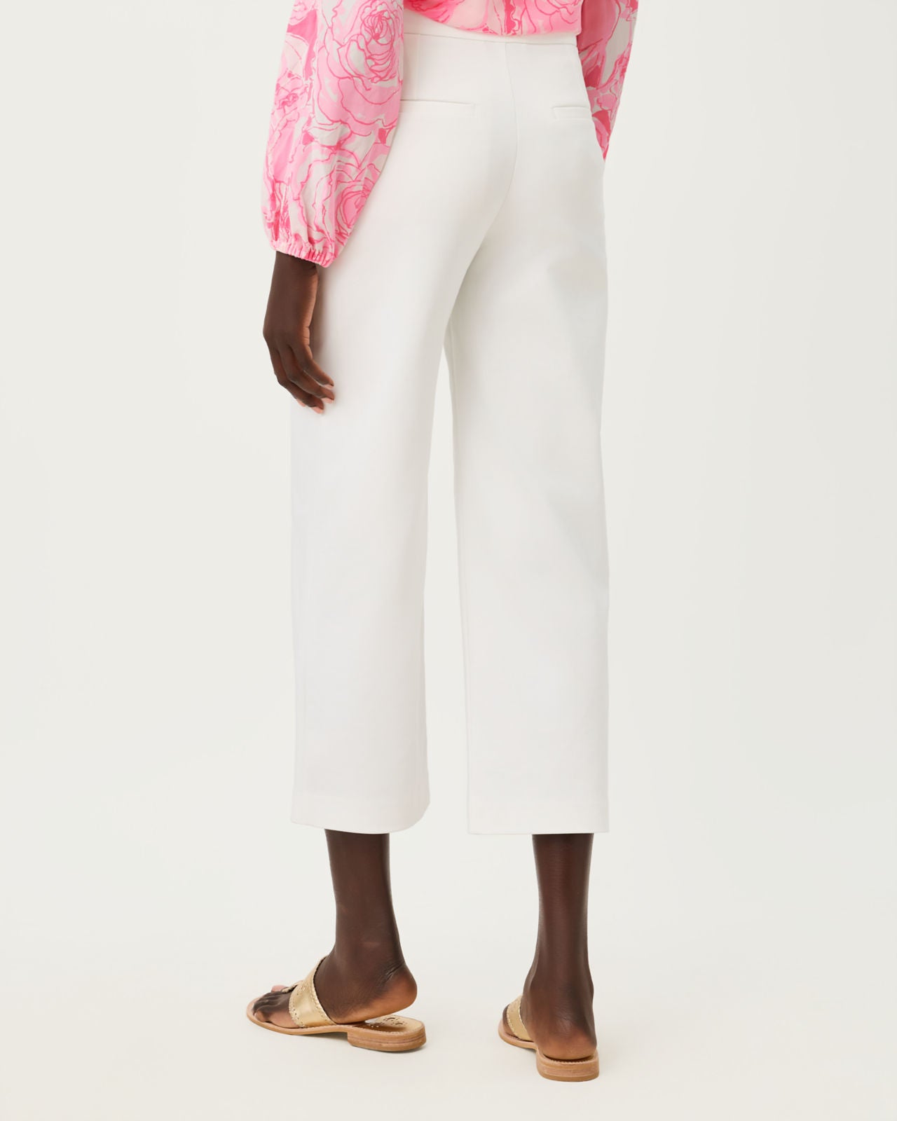Sarissa Crop Pant Resort White