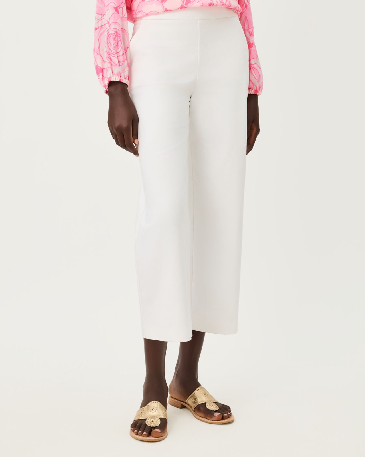 Sarissa Crop Pant Resort White