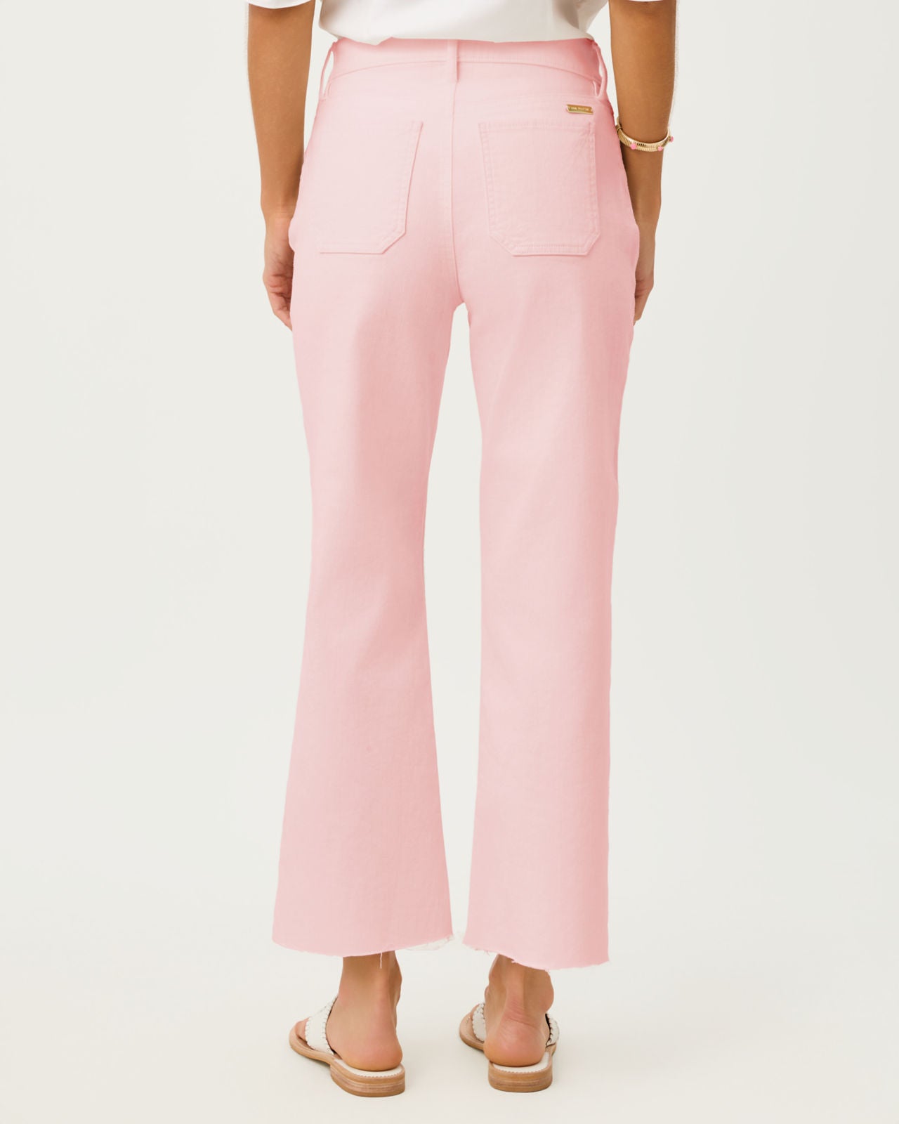 Harleen High Rise Crop Jean Pink Muse