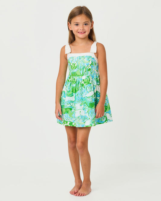 Mini Cheri Dress Capri Blue Galloping Gals