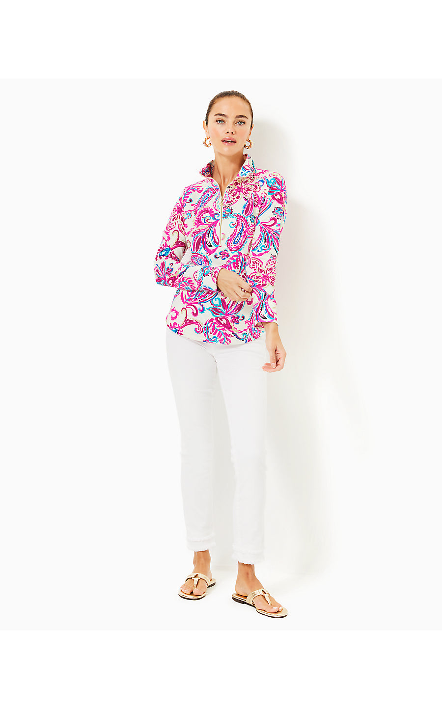 UPF 50+ SKIPPER POPOVER - COCONUT - FLITTING ABOUT