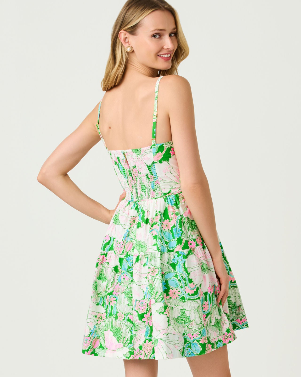 Bennet Stretch Dress Putting Green Poppyland