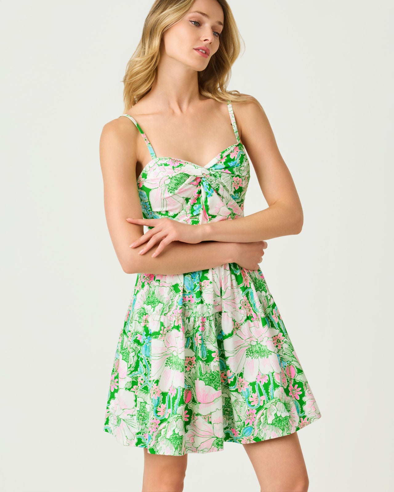 Bennet Stretch Dress Putting Green Poppyland