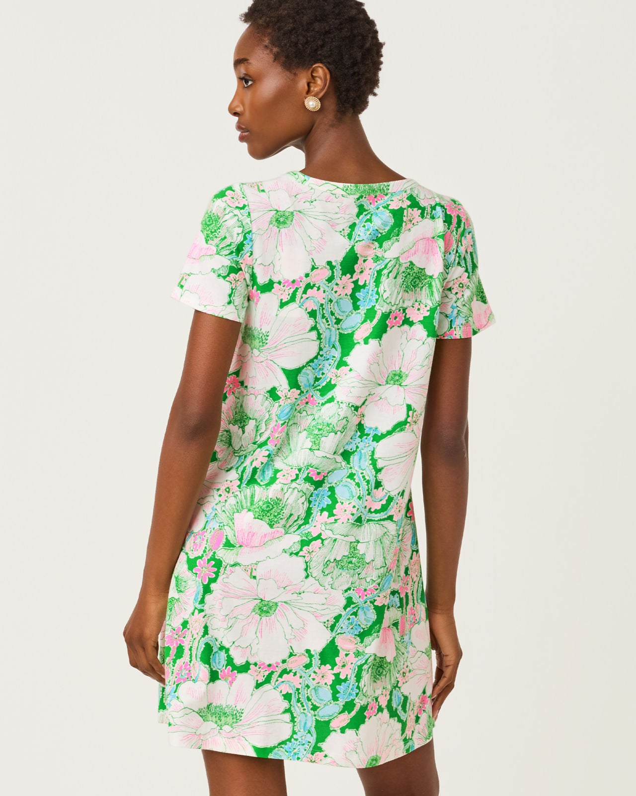 Cody Short Sleeve Dress Putting Green Poppyland