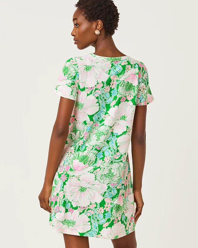 Cody Short Sleeve Dress - Putting Green/Poppyland
