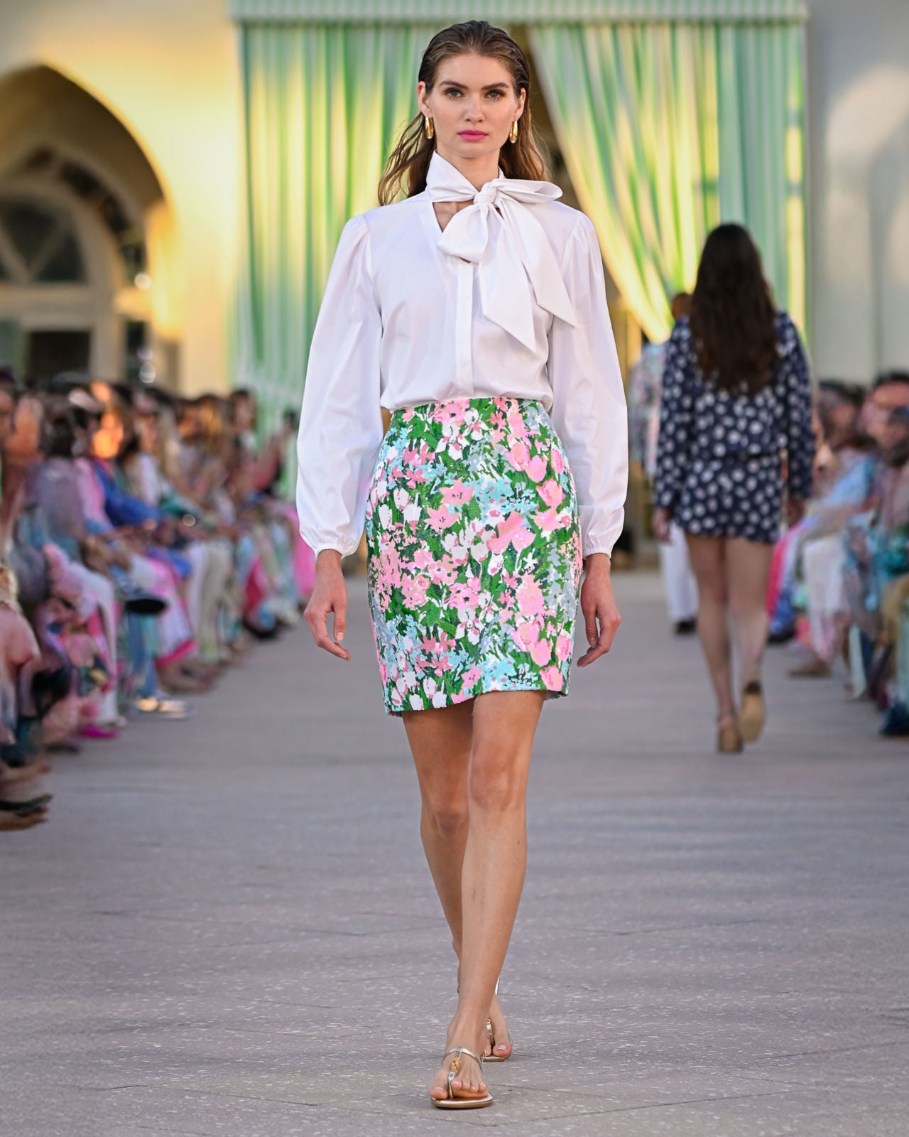 Charo Sequin Skirt Multi Secret Garden Sequin