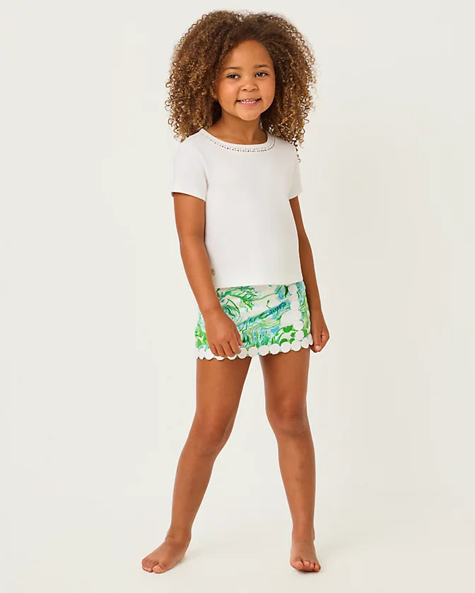 Mini Michelina Skort - Capri Blue/Galloping Gals