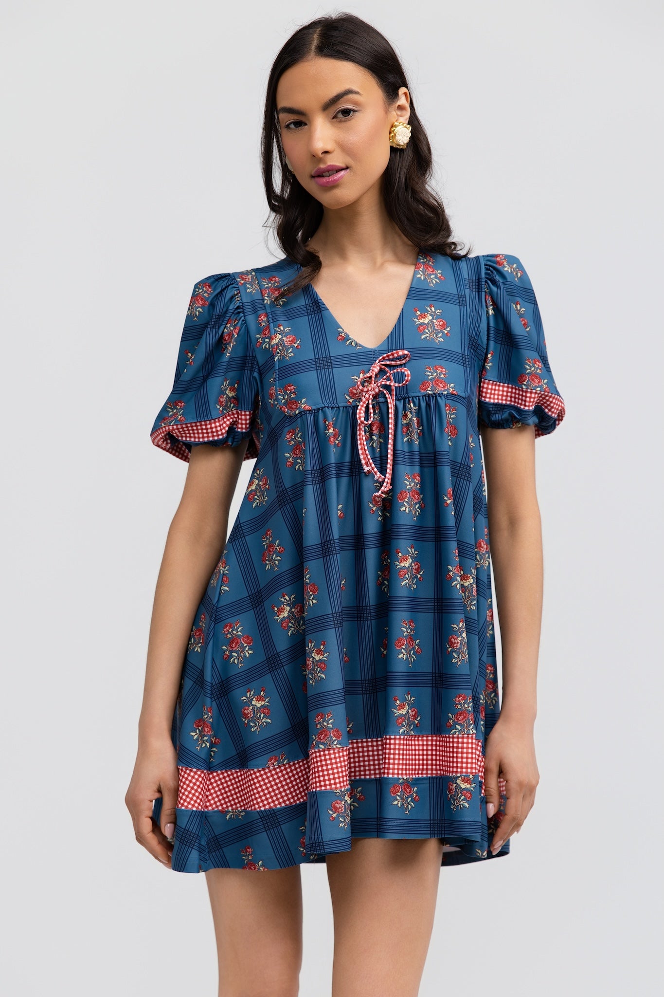 EMME SRESS - CAMELLIA PLAID PRCLN