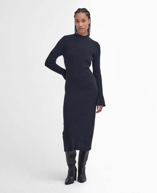 FRANCIS KNITTED MIDI DRESS - NAVY